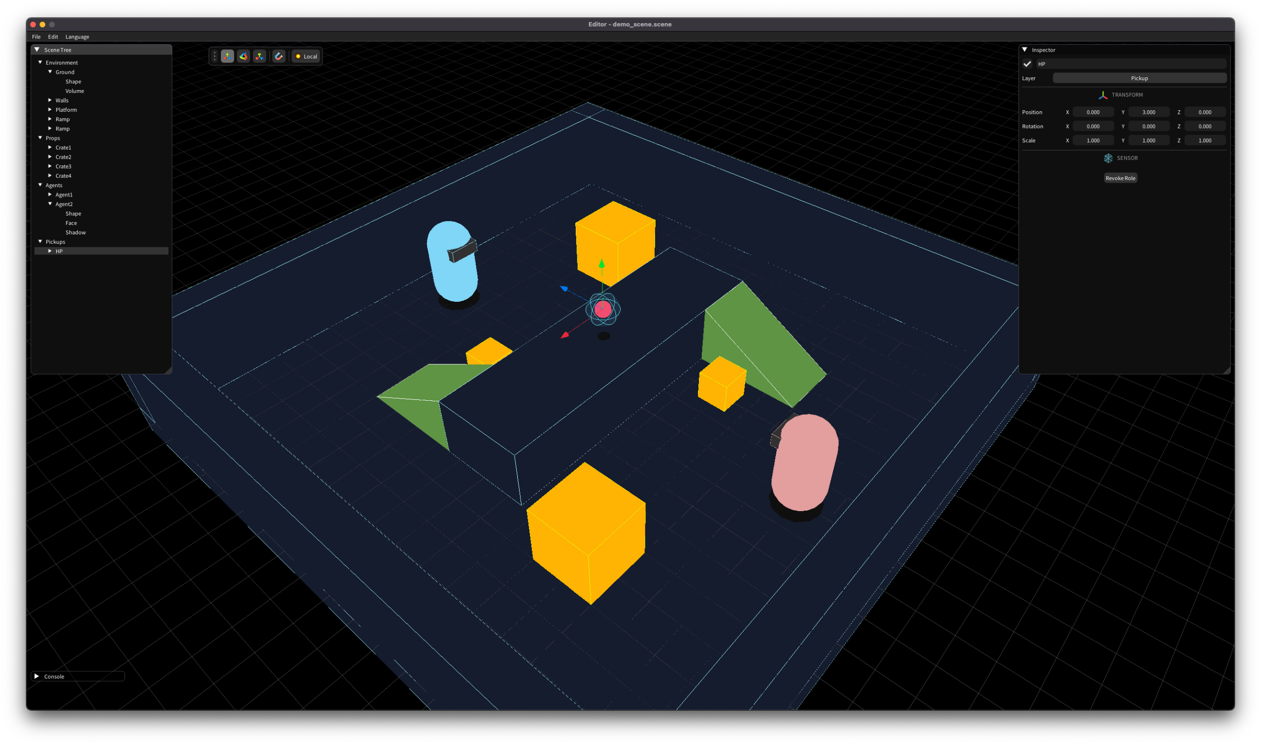 My Custom Scene Editor Screenshot of my custom scene editor